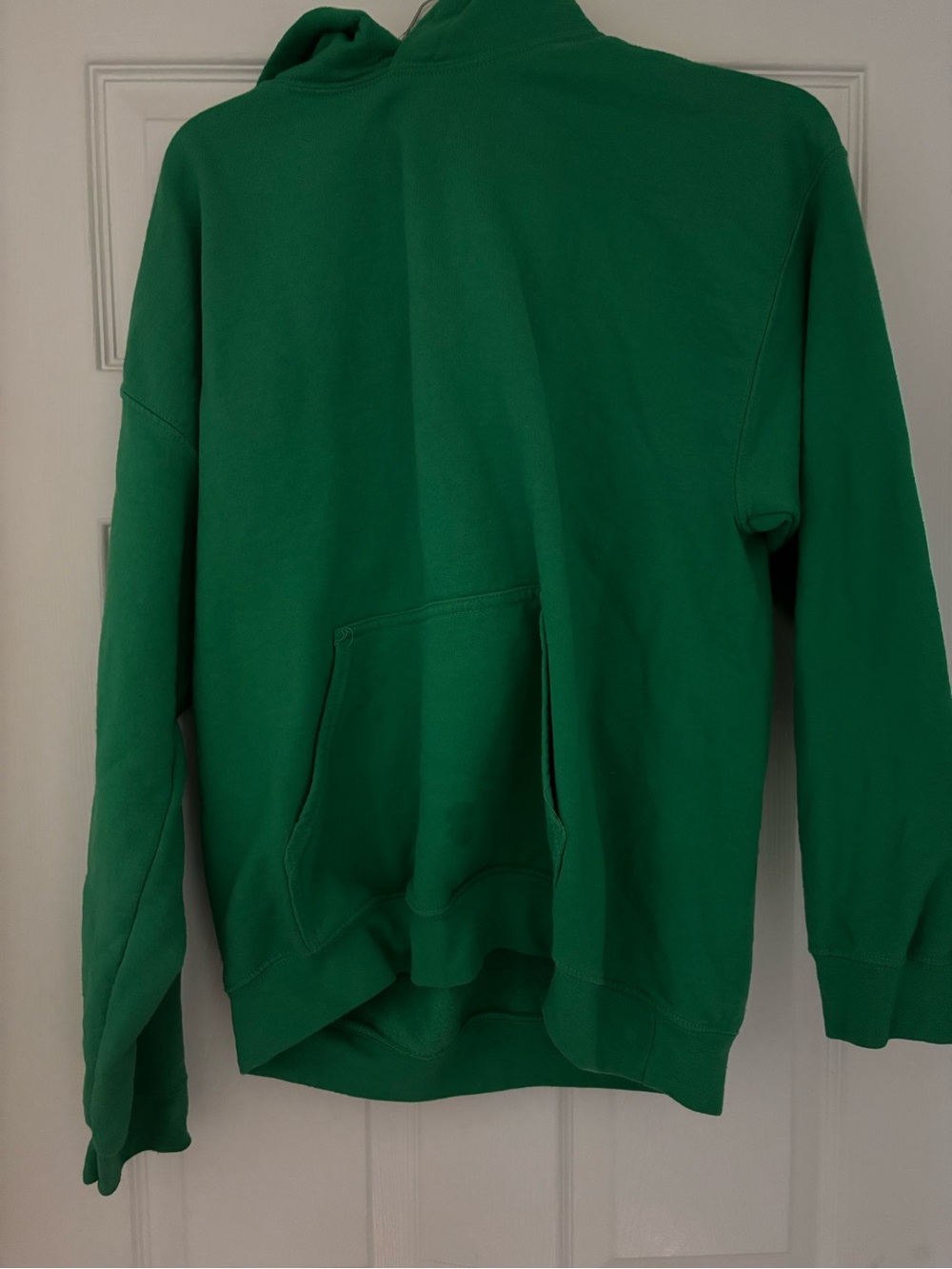 Green Hooded Sweatshirt - Classic Pullover